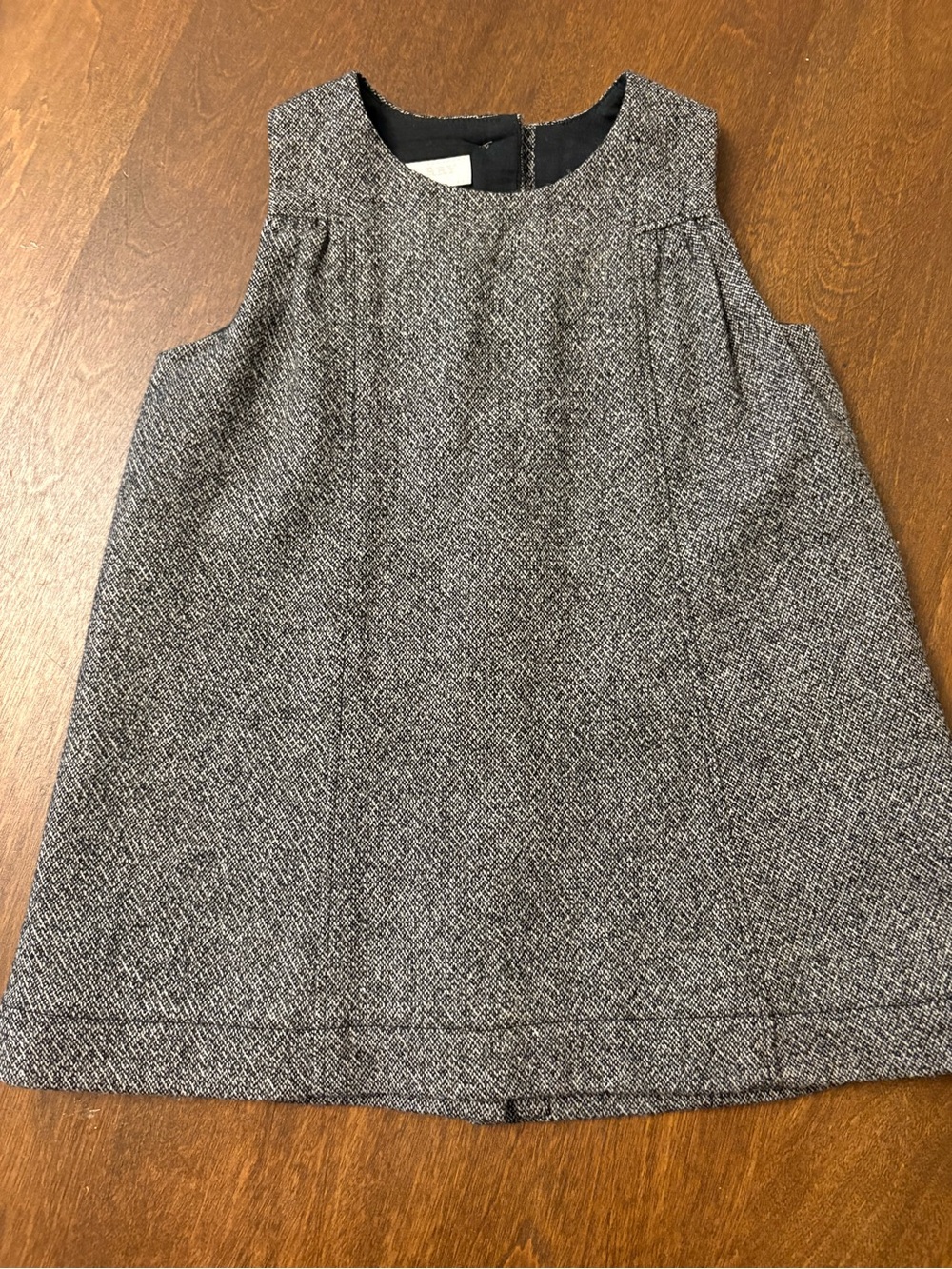 Burberry Gray Tweed Childs Dress Top